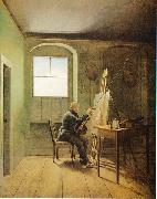 Georg Friedrich Kersting Caspar David Friedrich in seinem Atelier oil painting reproduction